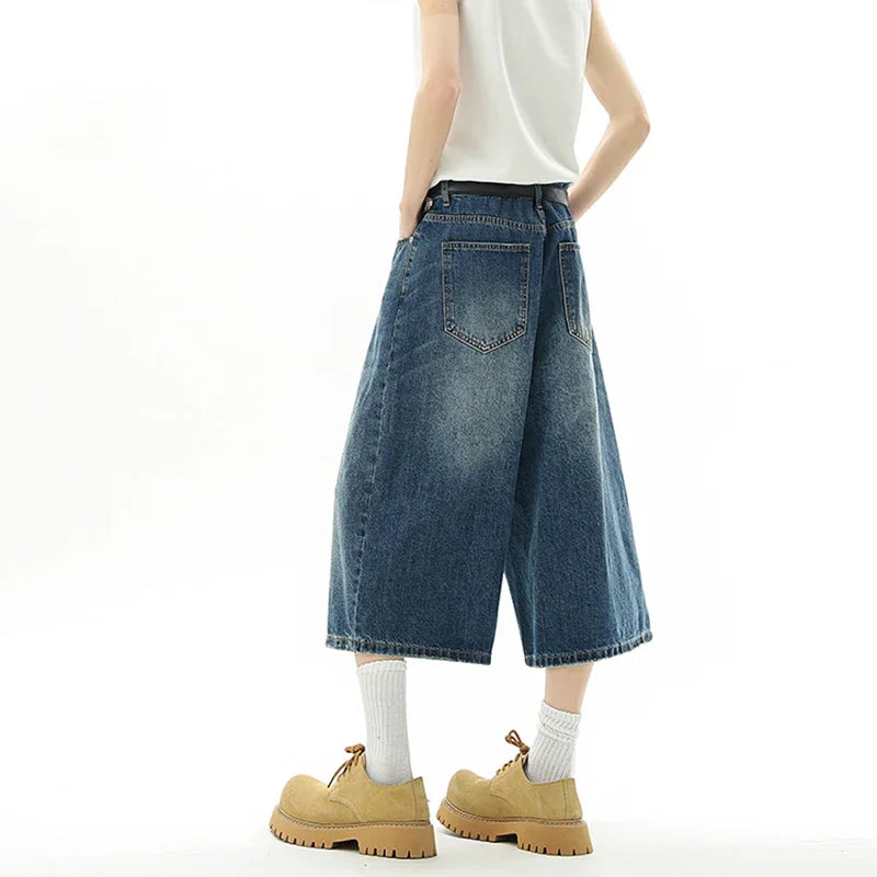 AmpUp Men's Baggy Denim Jorts