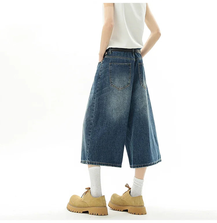 AmpUp Men's Baggy Denim Jorts