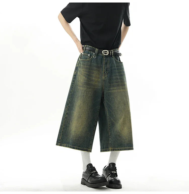 AmpUp Men's Baggy Denim Jorts