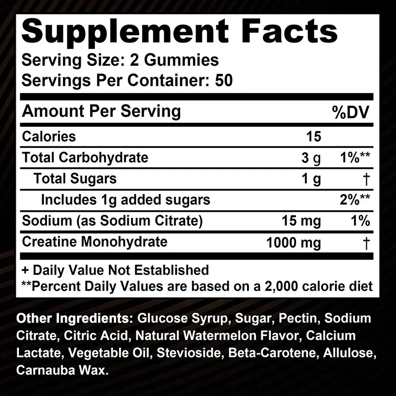 AmpUp Creatine Monohydrate Gummies