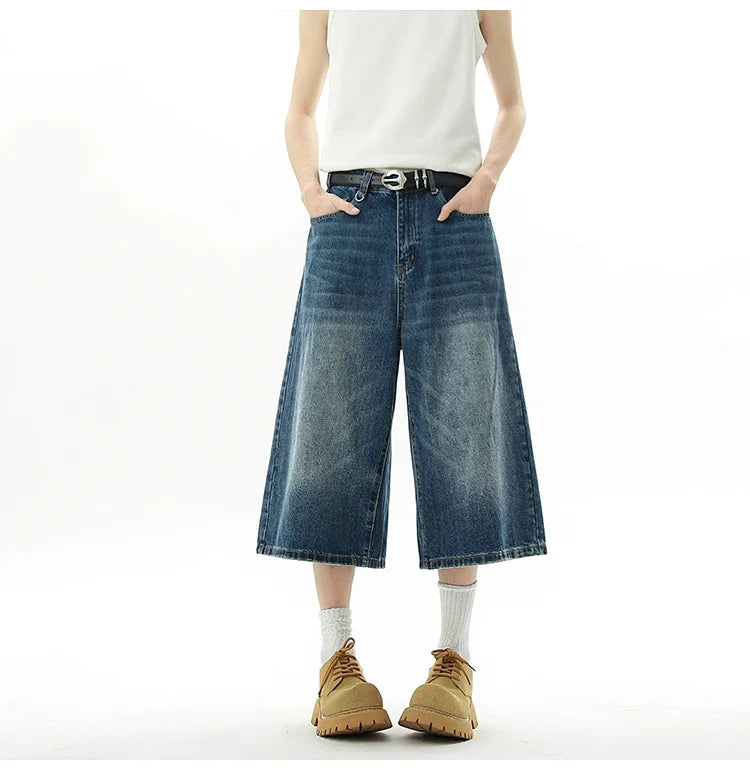 AmpUp Men's Baggy Denim Jorts