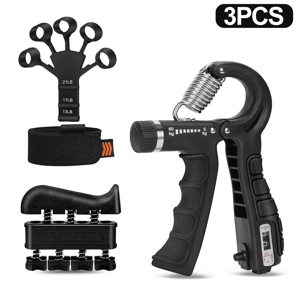 AmpUp Adjustable Hand Gripper Fitness Training Set