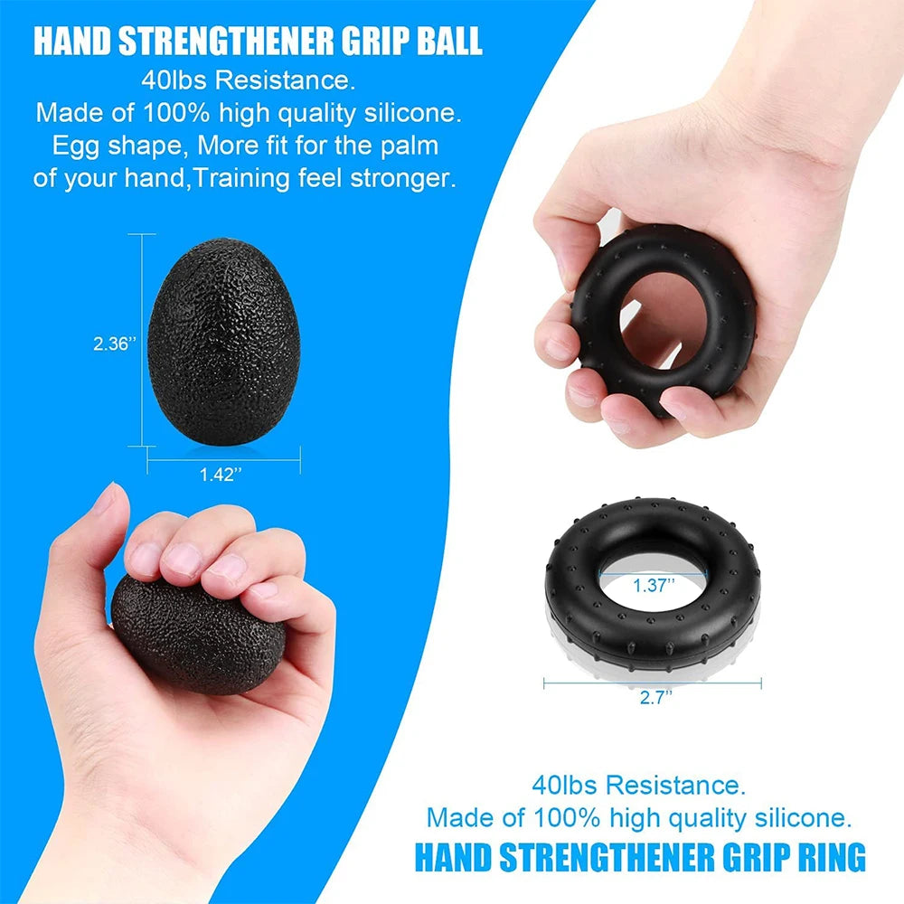 AmpUp Adjustable Hand Gripper Fitness Training Set