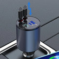 AmpUp 4-in-1 Retractable Car Charger