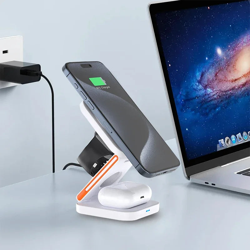 AmpUp 3-in-1 Foldable Magnetic Wireless Charger