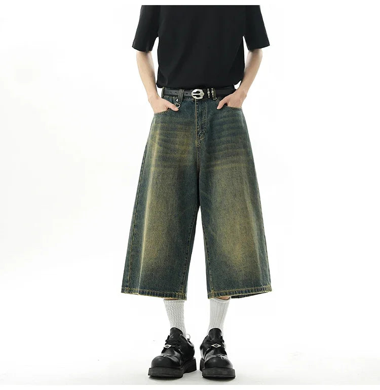 AmpUp Men's Baggy Denim Jorts