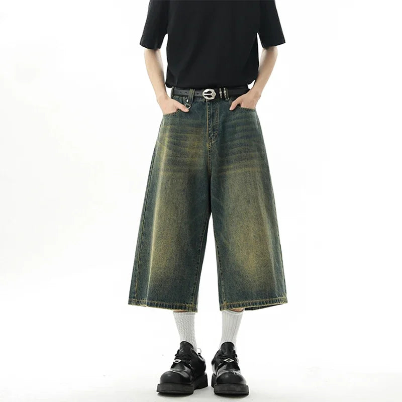 AmpUp Men's Baggy Denim Jorts