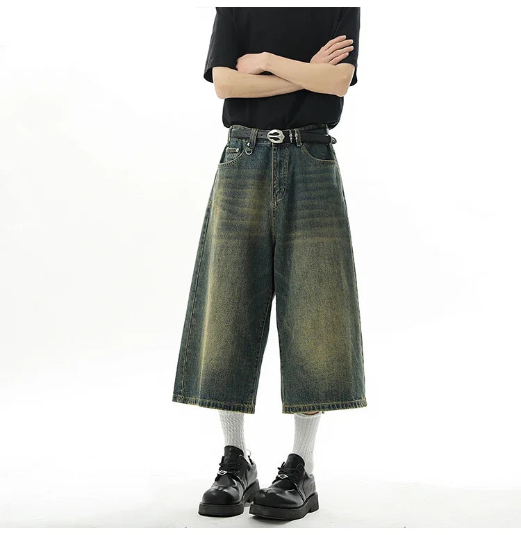 AmpUp Men's Baggy Denim Jorts