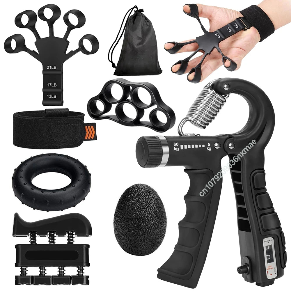 AmpUp Adjustable Hand Gripper Fitness Training Set