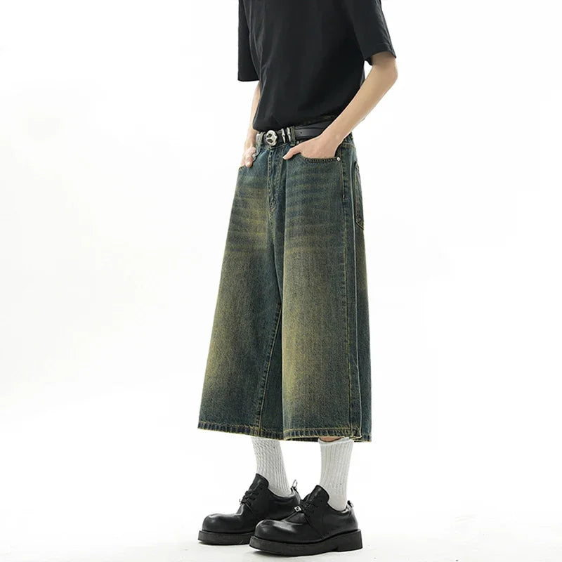 AmpUp Men's Baggy Denim Jorts