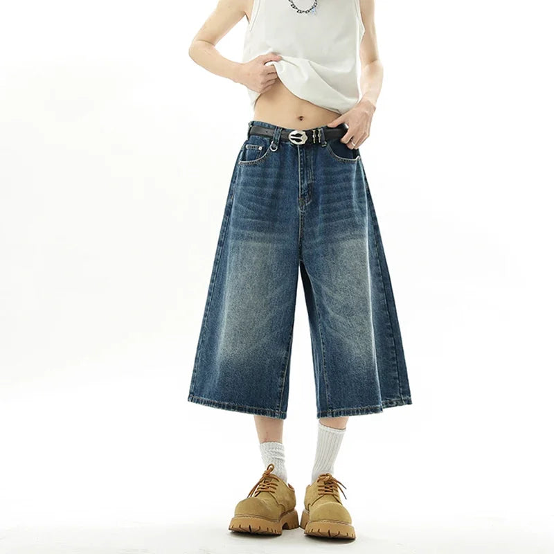 AmpUp Men's Baggy Denim Jorts