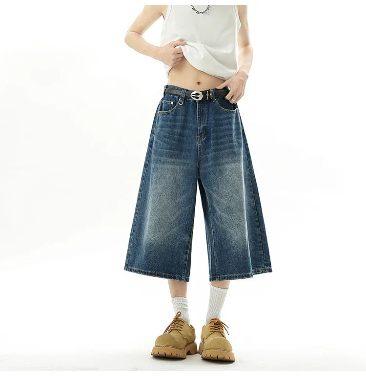 AmpUp Men's Baggy Denim Jorts