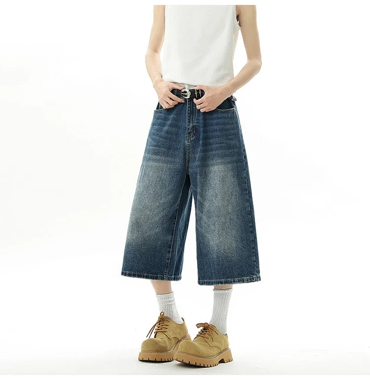 AmpUp Men's Baggy Denim Jorts