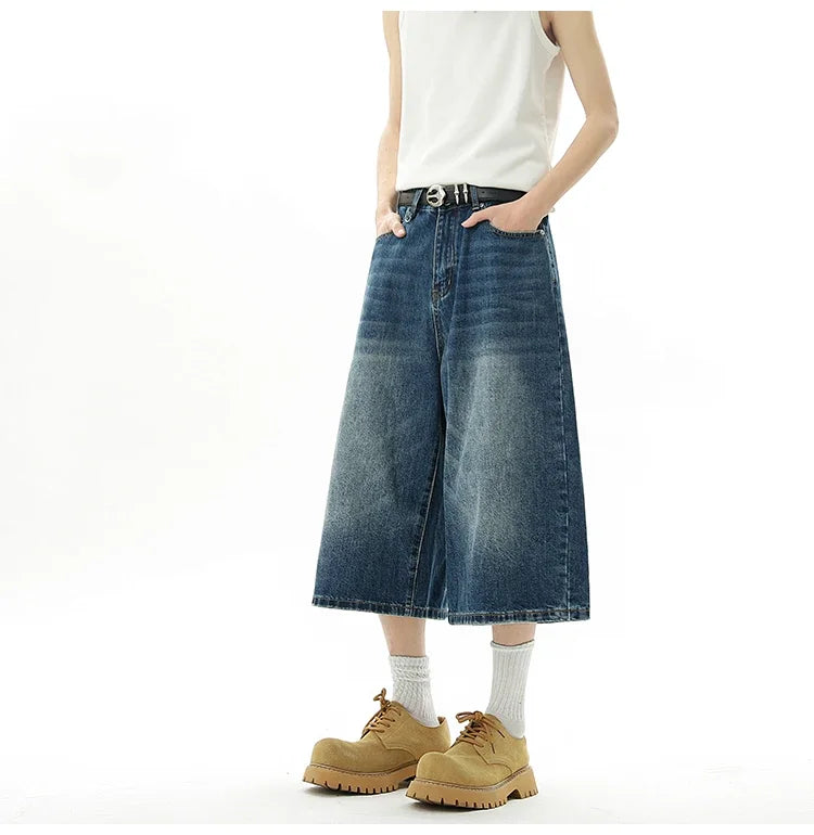 AmpUp Men's Baggy Denim Jorts