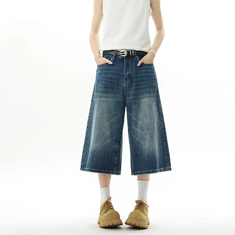 AmpUp Men's Baggy Denim Jorts